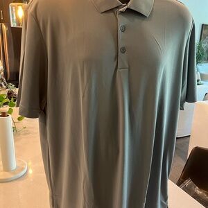 Adidas Men’s Large Gray Golf Performance Polo Shirt